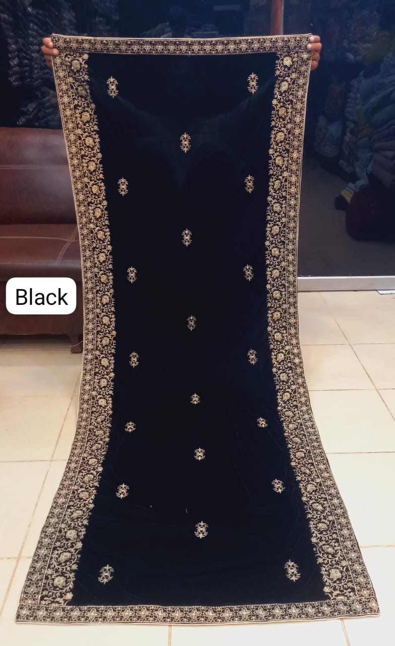 SH-001 Velvet Shawls in Different Colors