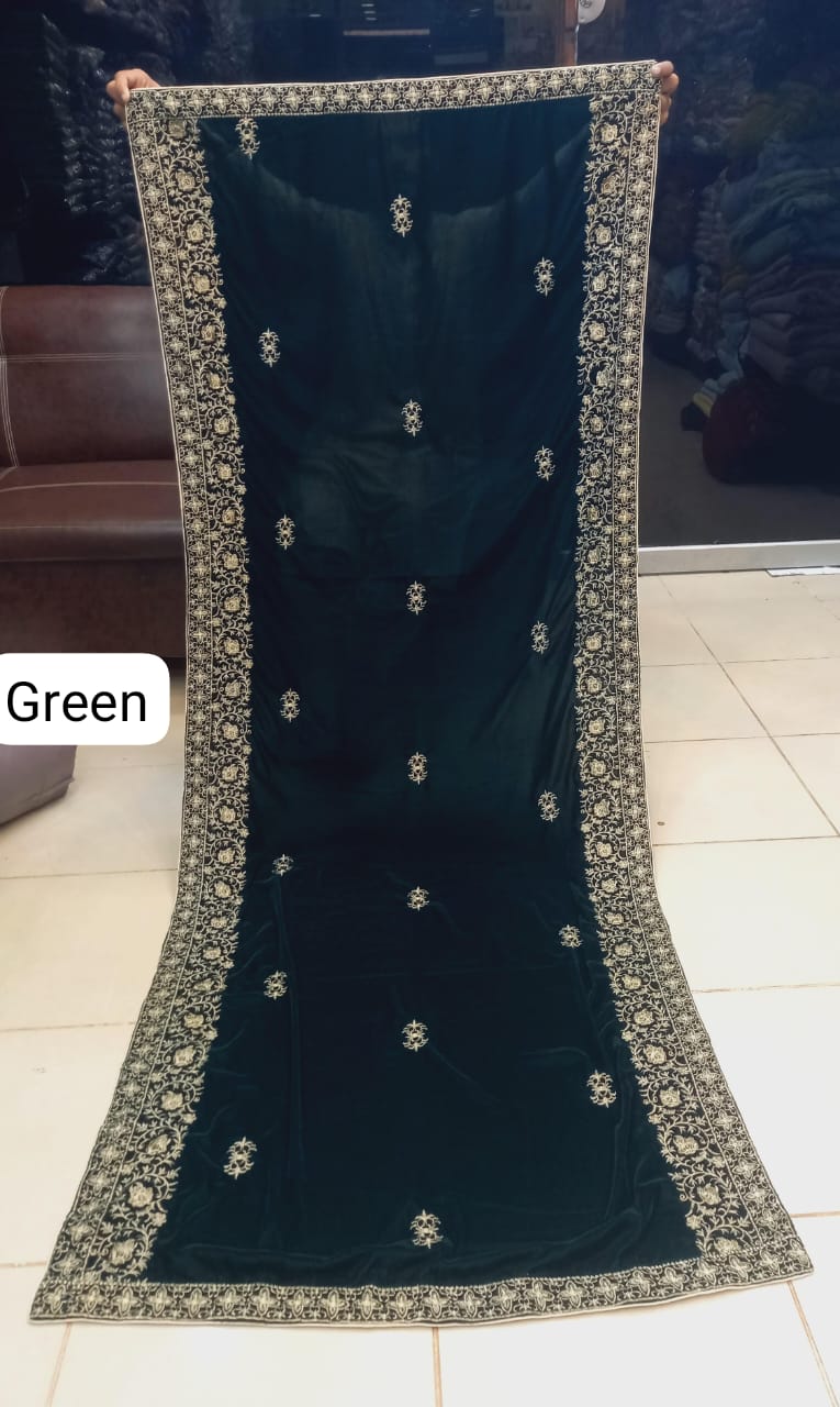 SH-001 Velvet Shawls in Different Colors