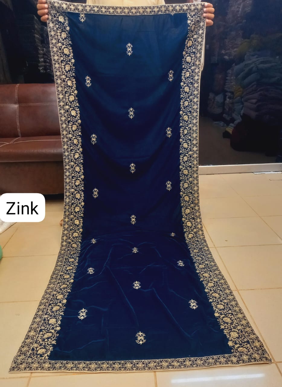 SH-001 Velvet Shawls in Different Colors
