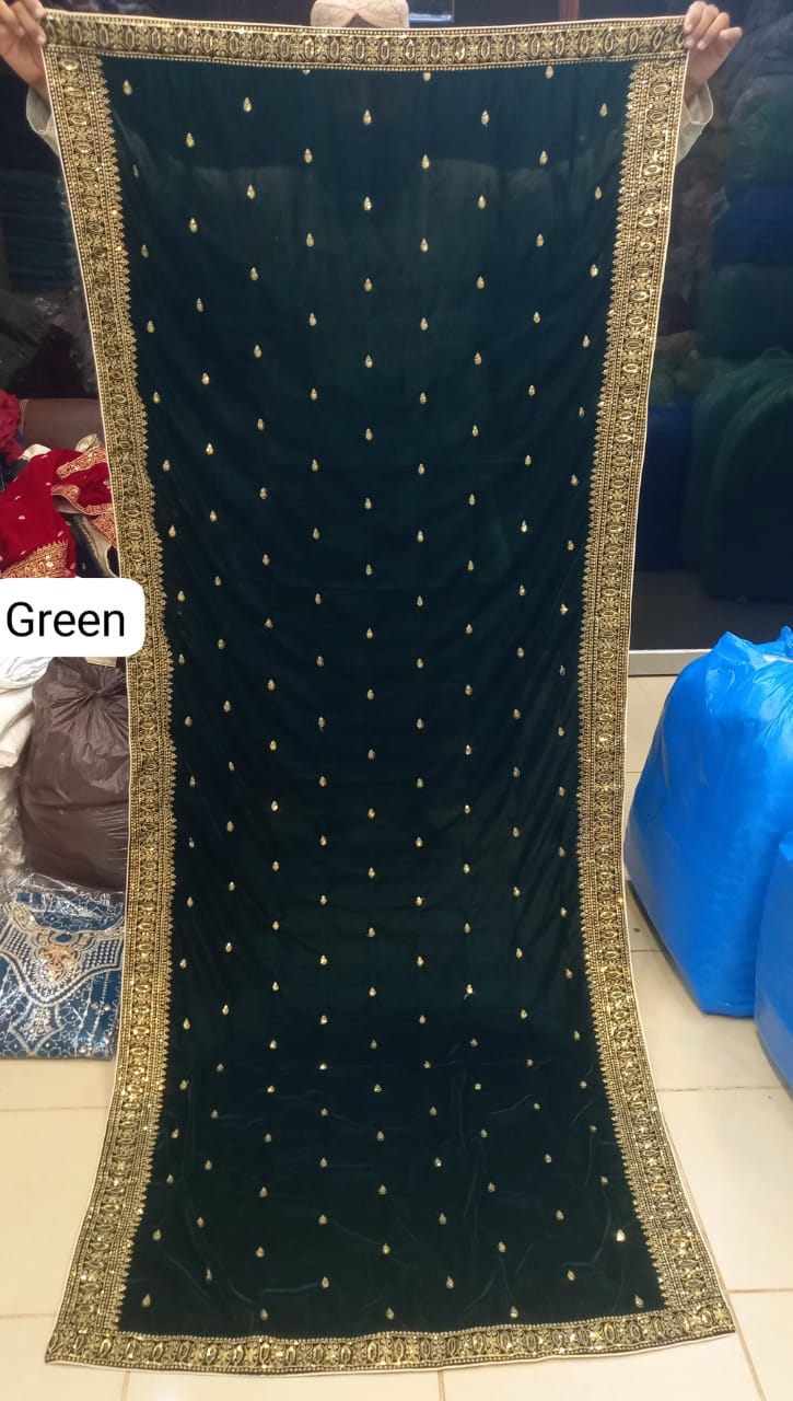 SH-003 Velvet Shawls In Different Colors
