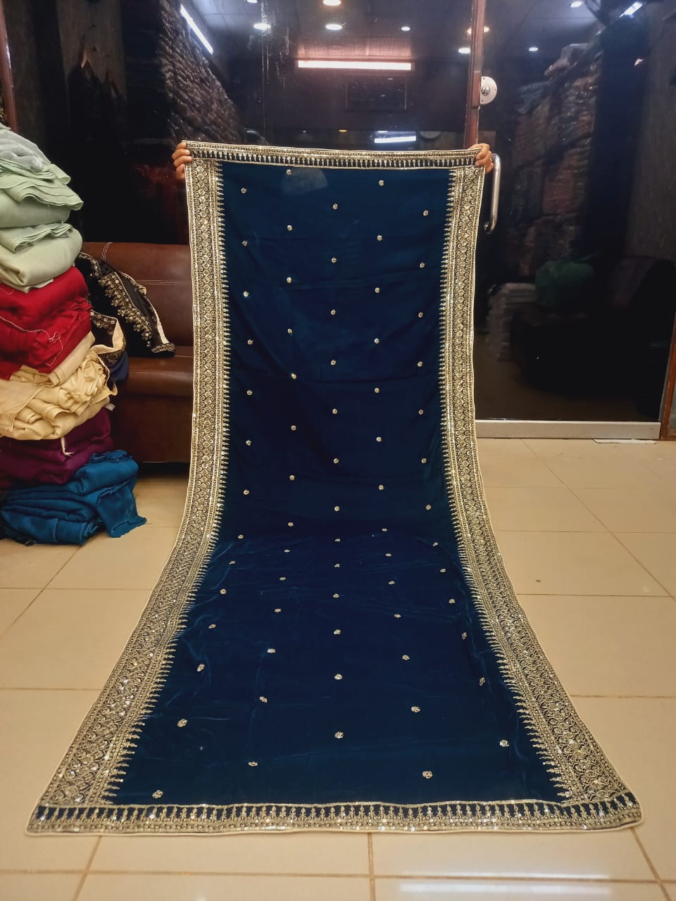 Velvet Shawl after 20% Discount 020