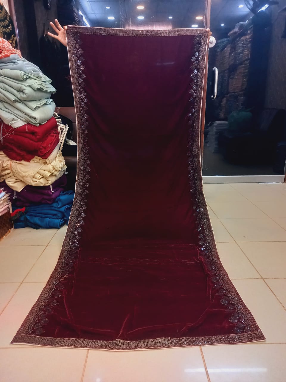 Velvet Shawl after 20% Discount 022