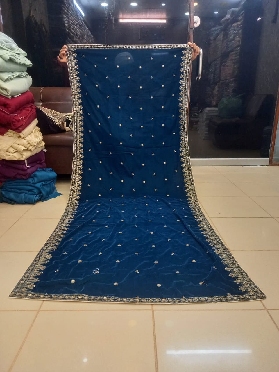 Velvet Shawl after 20% Discount 026