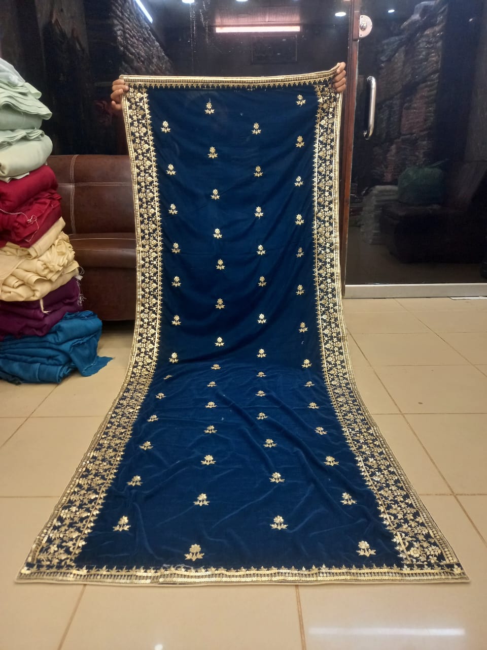 Velvet Shawl after 20% Discount 027