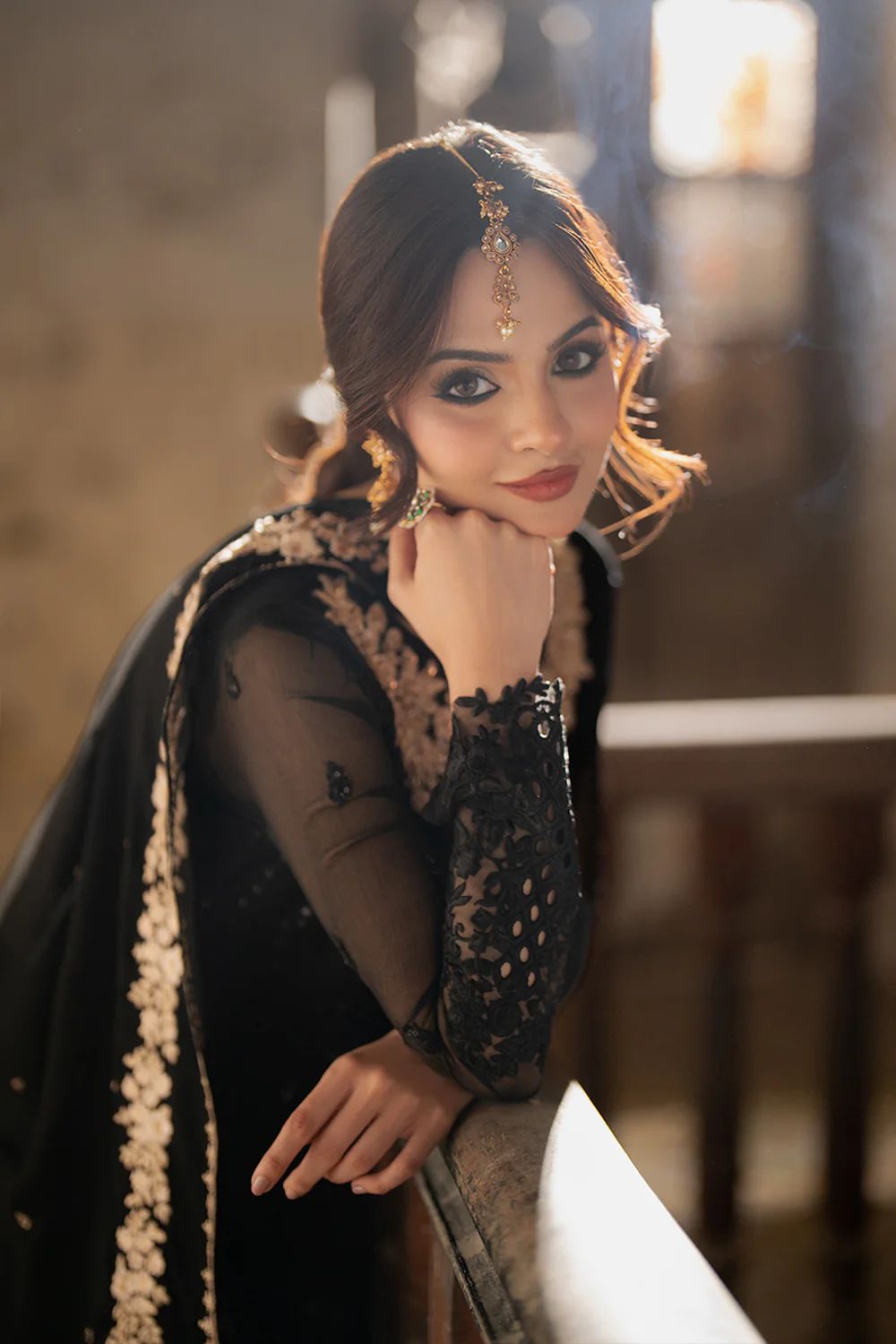 Elegance in Black – Embroidered Formal Wear