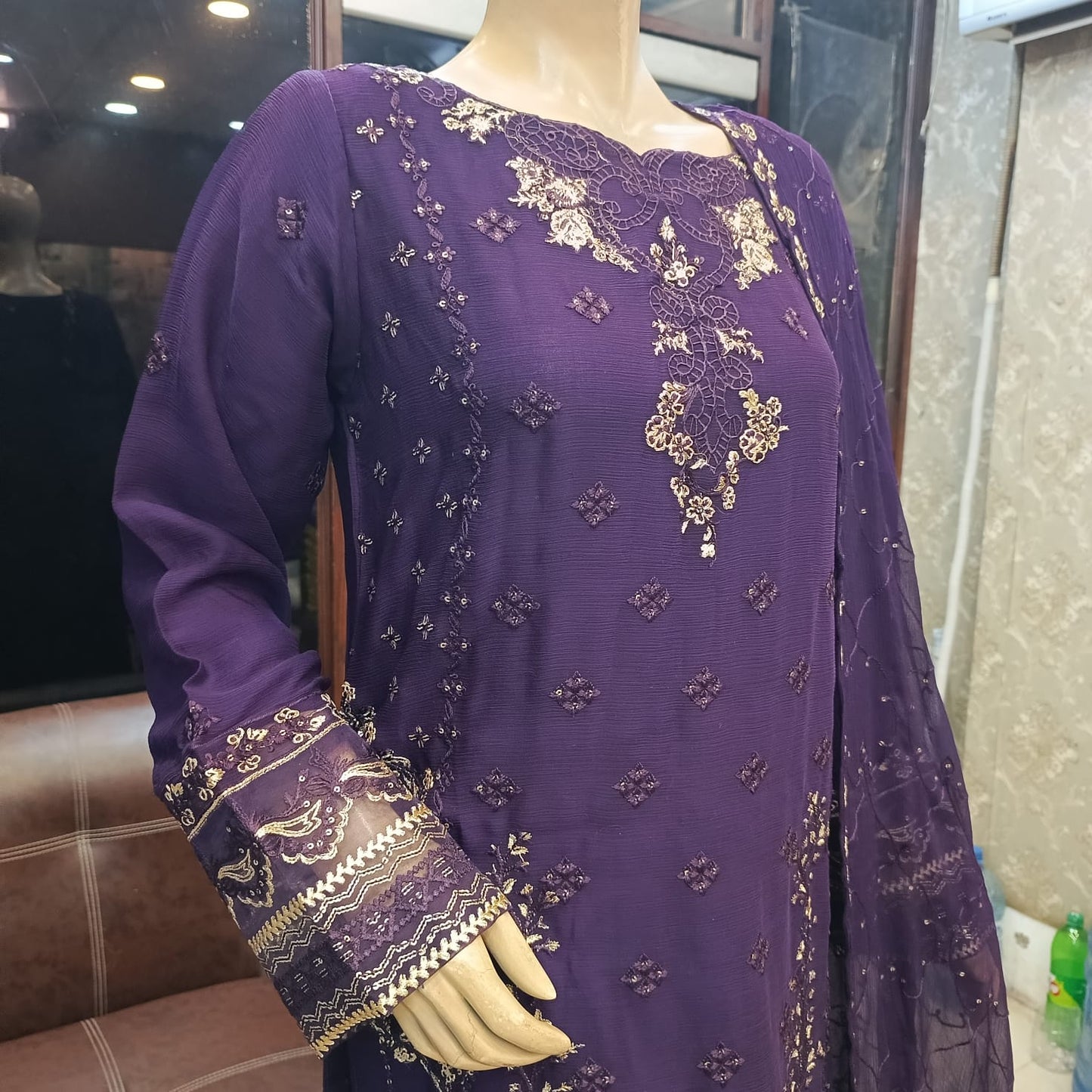 3 Piece Chiffon Stitched 03