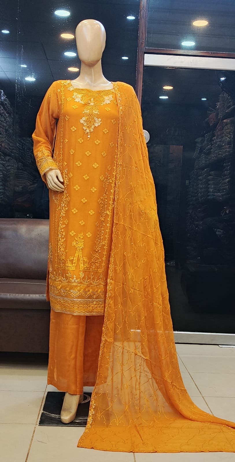 3 Piece Chiffon Stitched 04