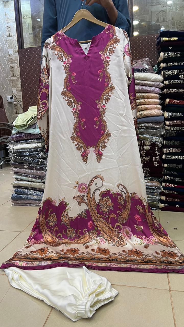 Kaftan-Printed Short Silk 016