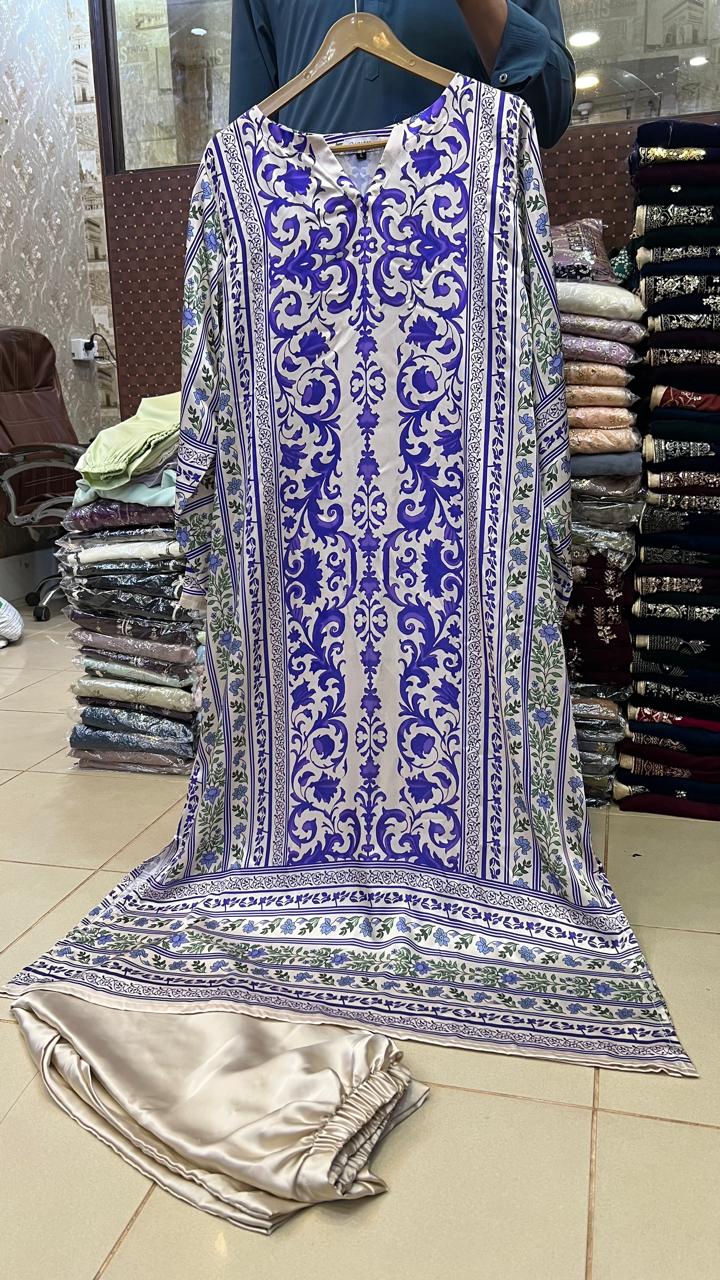 Kaftan-Printed Short Silk 015