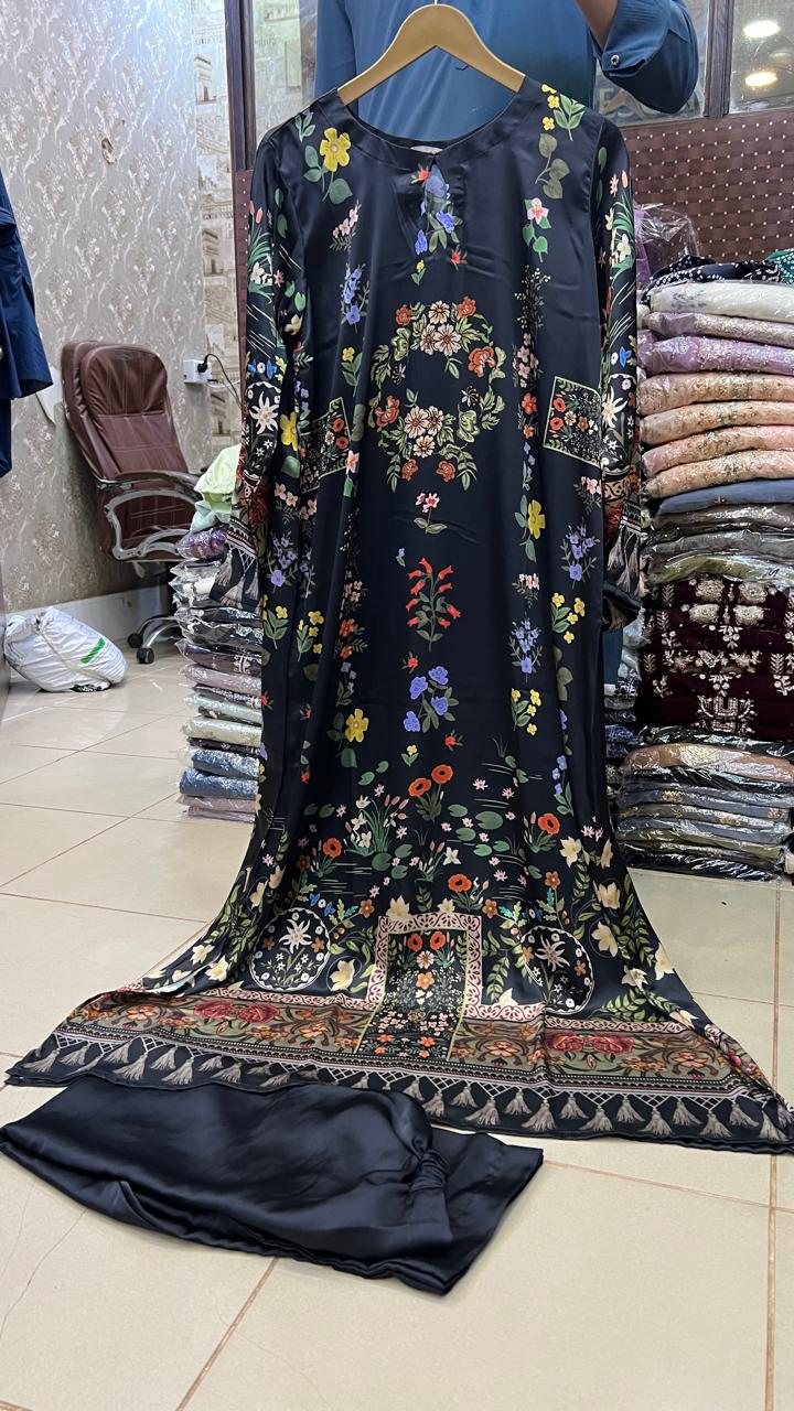 Kaftan-Printed Short Silk 014