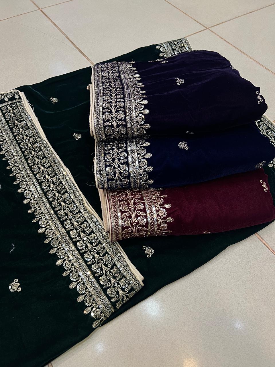 Velvet Shawl 4 Colors