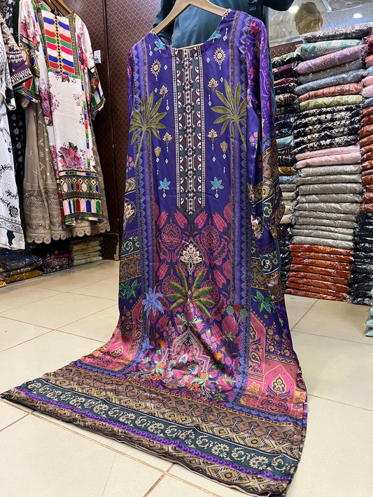 Kaftan-Printed Short Silk 026