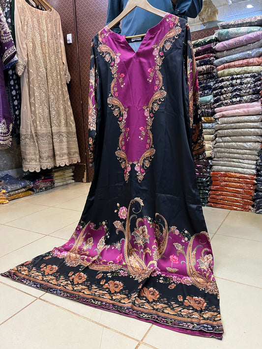 Kaftan-Printed Short Silk 028
