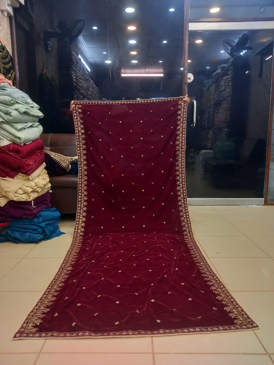 Velvet Shawl after 20% Discount 023