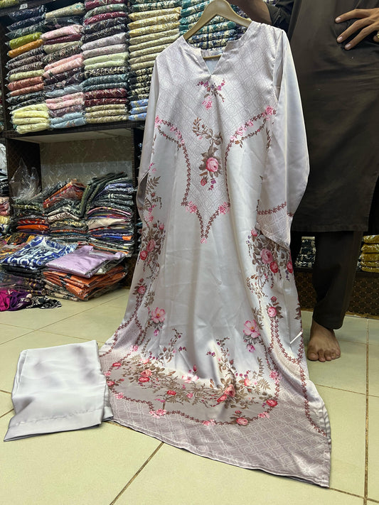 Kaftan-Printed Short Silk 006