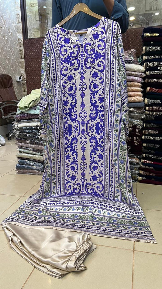 Kaftan-Printed Short Silk 015