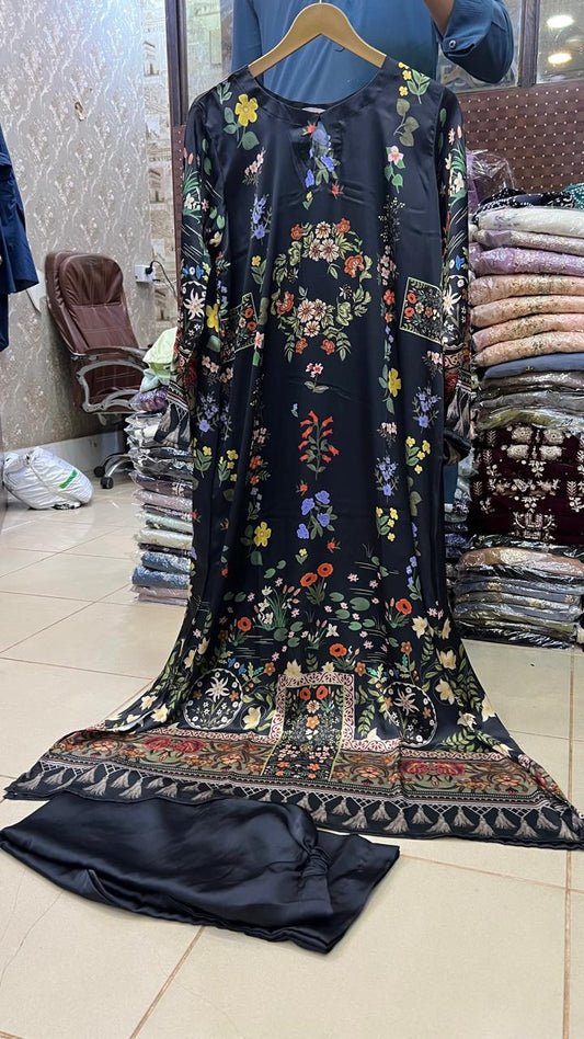 Kaftan-Printed Short Silk 014