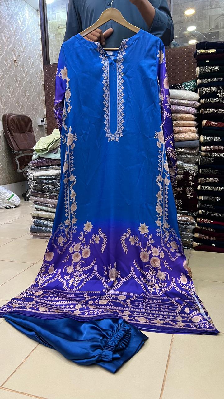 Kaftan-Printed Short Silk 003