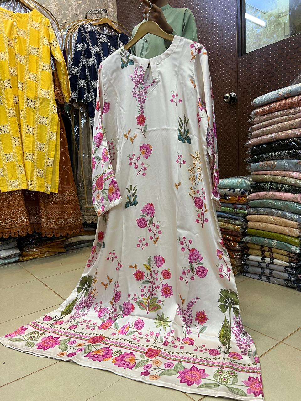 Kaftan-Printed Short Silk 021