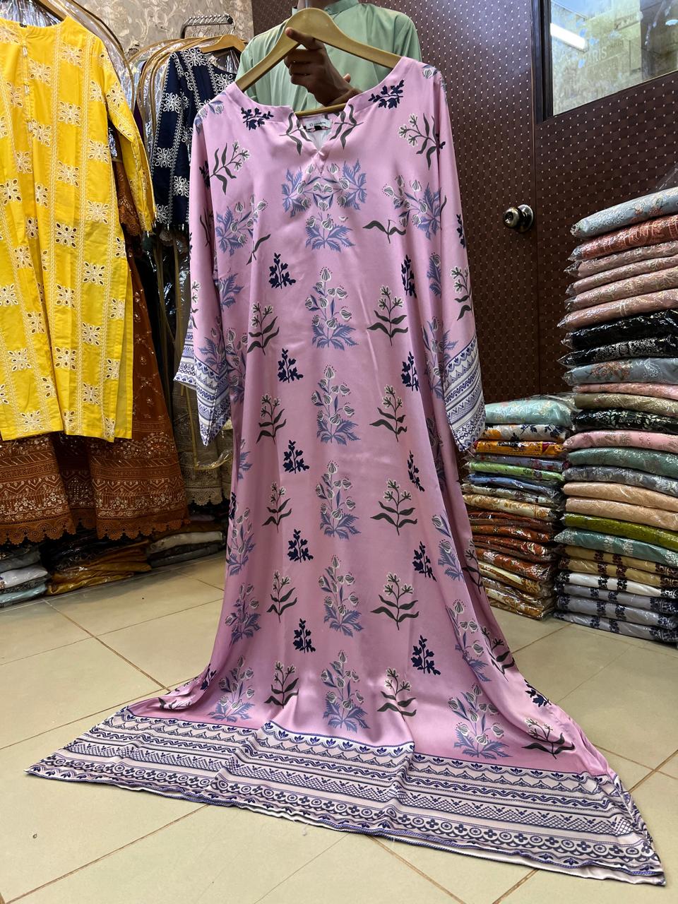 Kaftan-Printed Short Silk 019