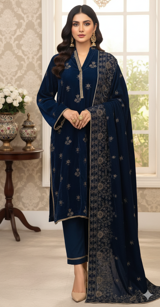 Velvet Suit 3 Piece 001