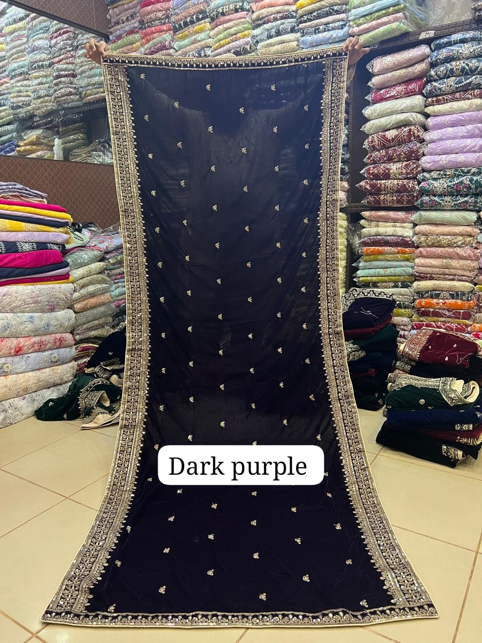 Velvet Shawl 4 Colors