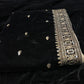 Velvet Shawl Black