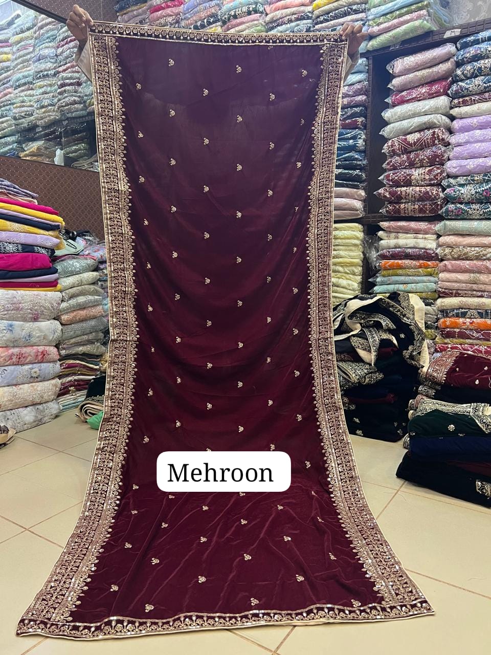 Velvet Shawl 4 Colors