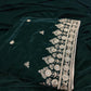 Velvet Shawl Green
