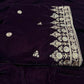 Velvet Shawl Plum