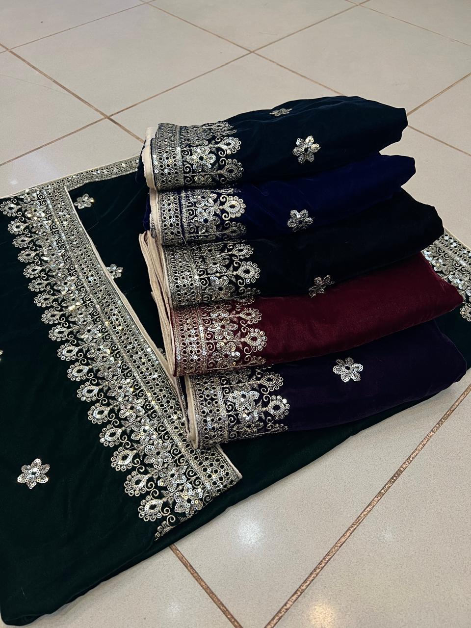 Velvet Shawl 6 Colors